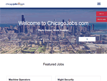 Tablet Screenshot of chicagojobs.com